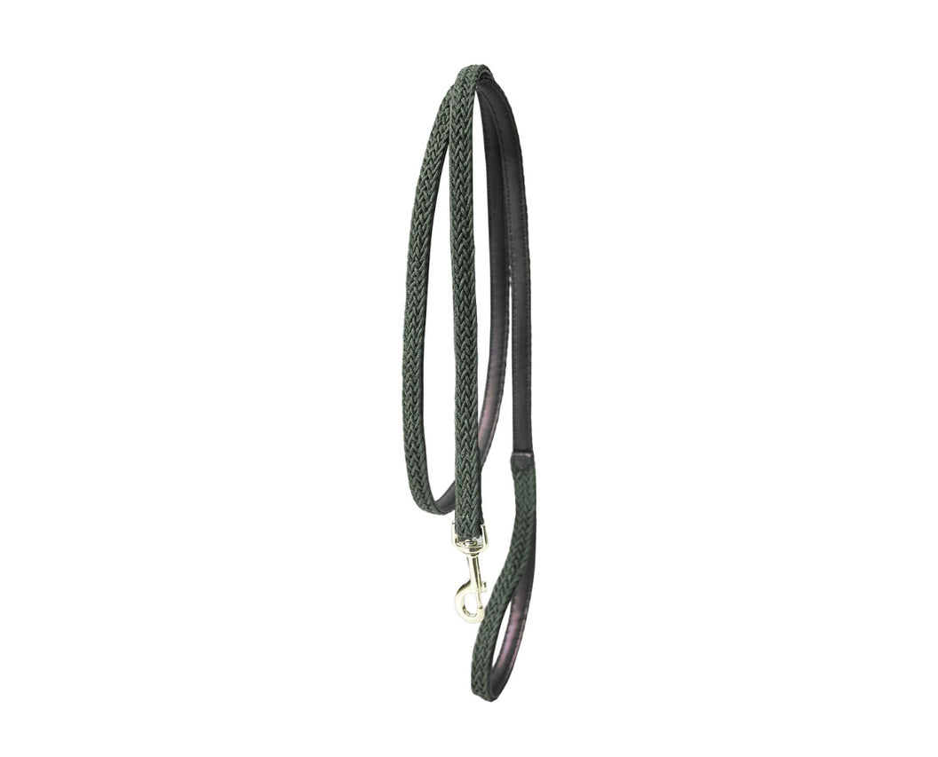 PLAITED NYLON DOG LEASH OLIVE GREEN - KENTUCKY DOGWEAR zdjęcie 2