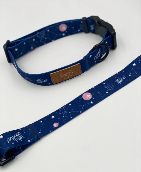 Obroża Granatowa Galaktyka