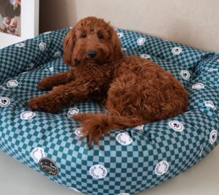 Doodle Family Bed DARK MINT & MARBLE